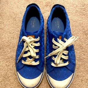 Blue Coach sneakers